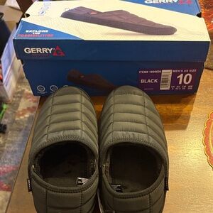 Gerry Black Quilted Men's Slip-Ons